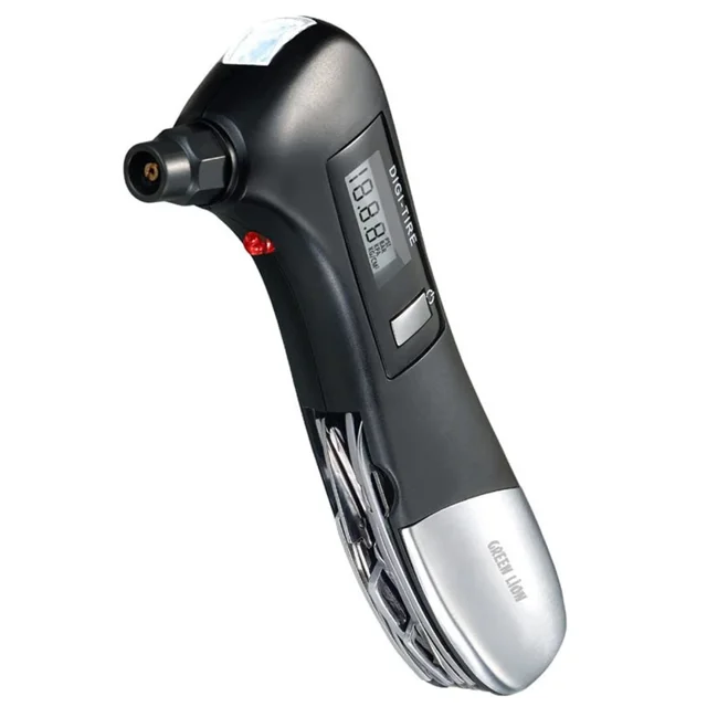 گیج فشارسنج دیجیتال تایر خودرو 9 کاره گرین لاین Tire Pressure Gauge