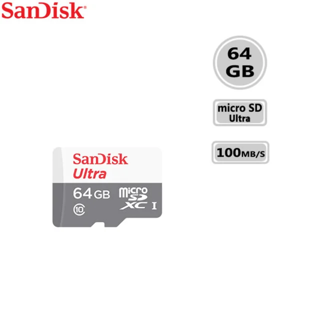 کارت حافظه MicroSD سندیسک Ultra ظرفیت 64 گیگابایت سرعت 100MB/s